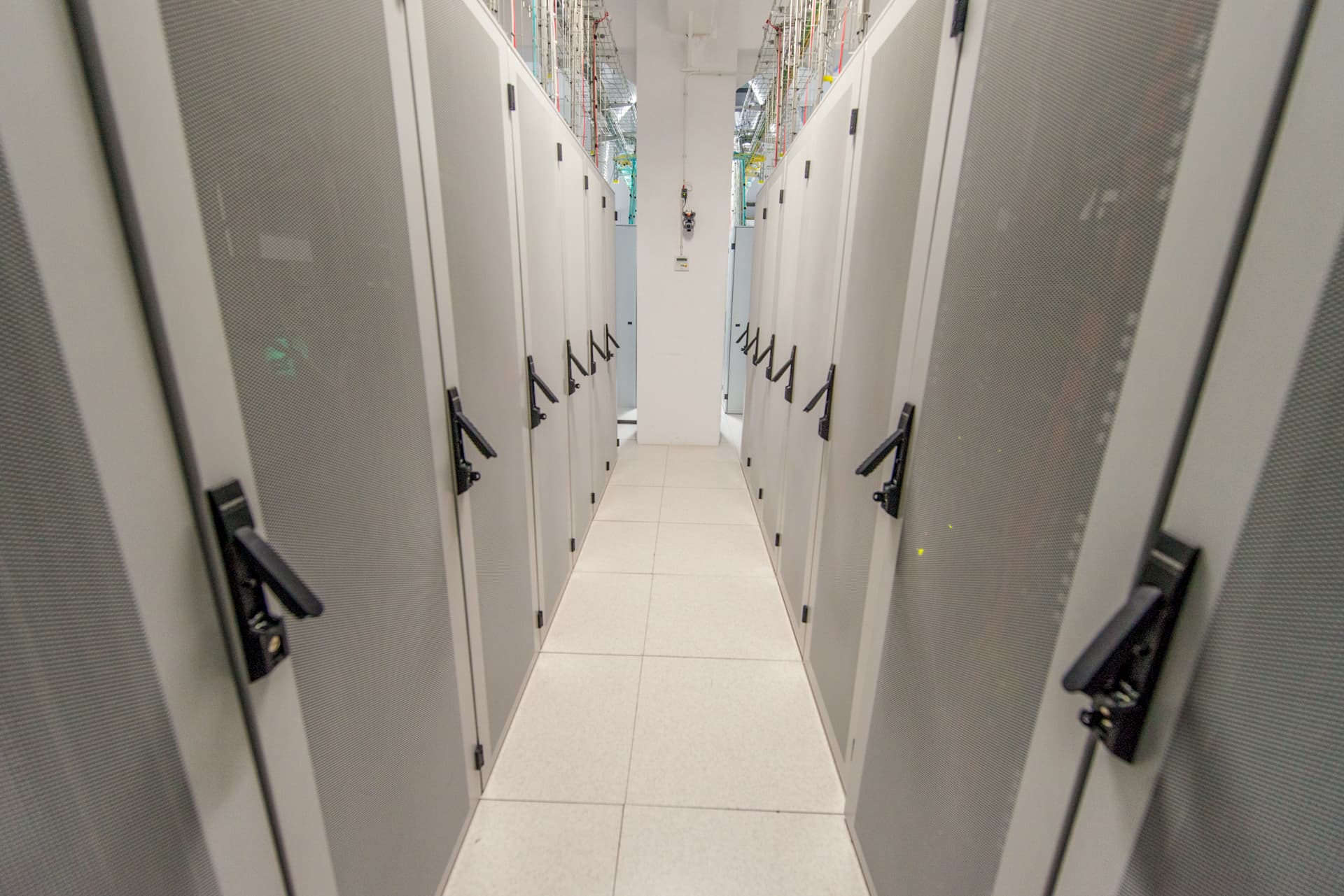 Inside the NXDATA-1 Tier III compliant data center in Bucharest, where colocated hardware is racked.